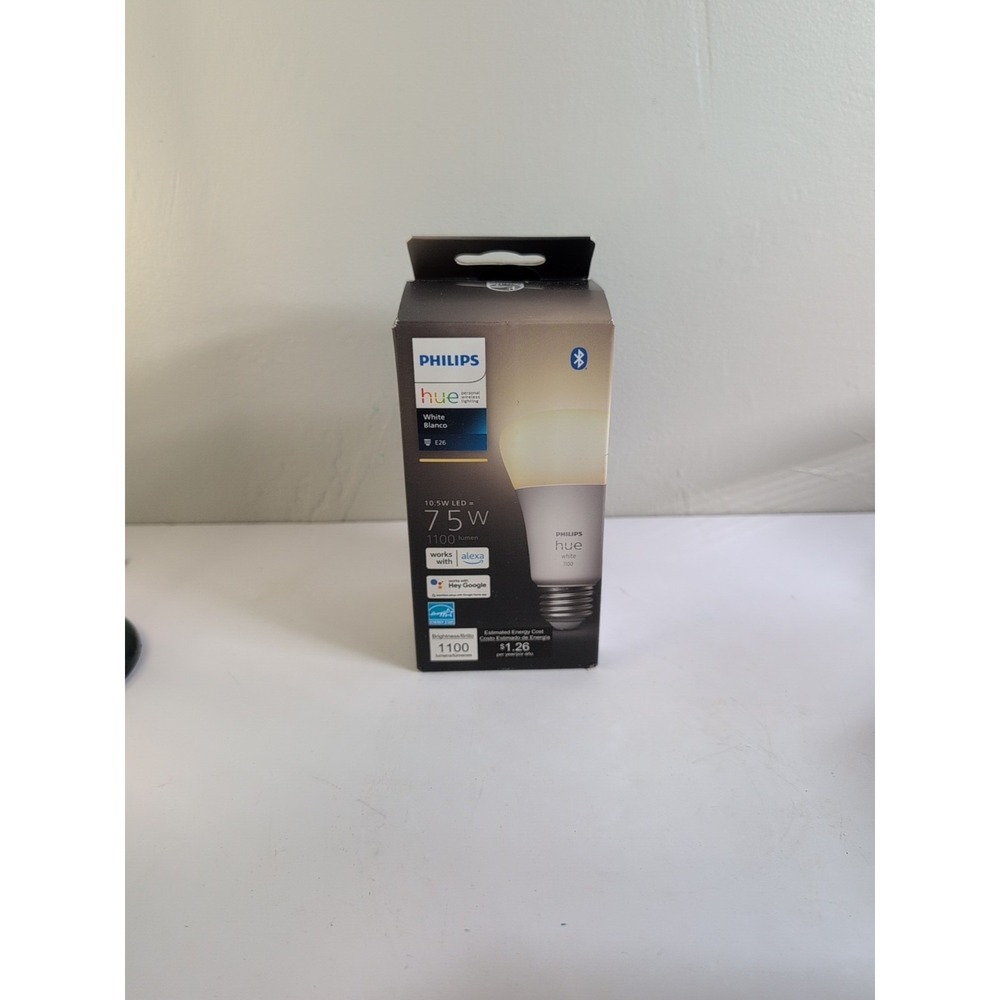 Philips Hue E26 Medium Lumen Smart Bulb 1100 Lumens White‎ 75W 563007